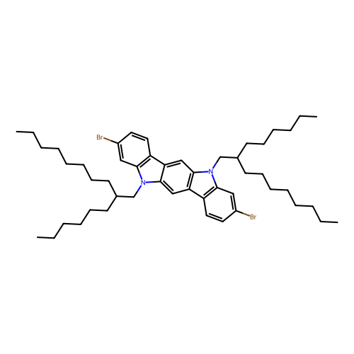 3, 9-Dibromo-5, 11-bis(2-hexyldecyl)-5, 11-dihydroindolo[3, 2-b]carbazole, min 97% (HPLC), 1 gram