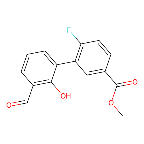 6-(2-Fluoro-5-methoxycarbonylphenyl)-2-formylphenol, min 95%, 1 gram