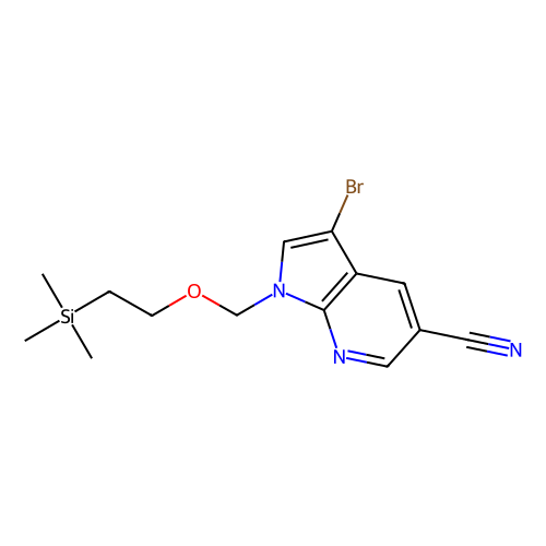 3-bromo-1-{[2-(trimethylsilyl)ethoxy]methyl}-1h-pyrrolo[2, 3-b]pyridine-5-carbonitrile, min 97%, 1 gram