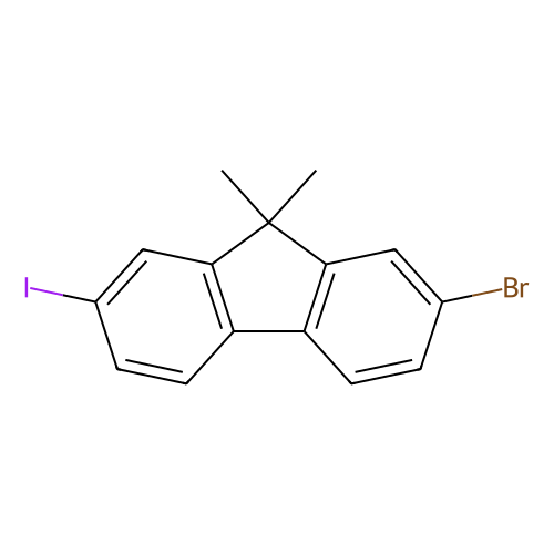 2-Bromo-7-Iodo-9, 9-Dimethylfluorene, min 99%, 100 grams