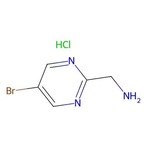(5-bromopyrimidin-2-yl)methanamine hydrochloride, min 97%, 500 mg