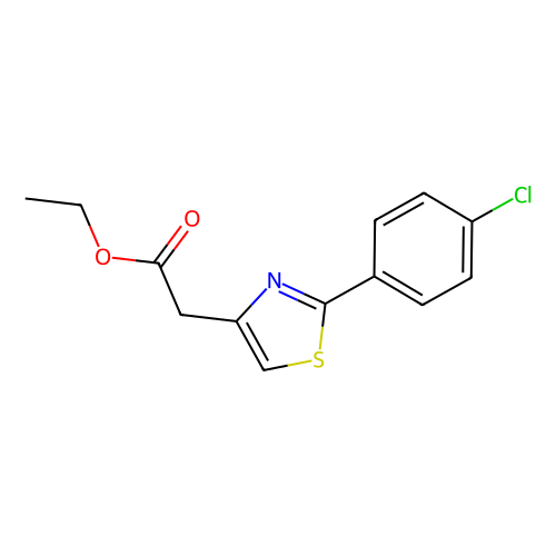 Ethyl 2-(2-(4-chlorophenyl)thiazol-4-yl)acetate, min 95%, 1 gram