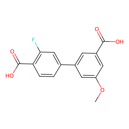 3-(4-Carboxy-3-fluorophenyl)-5-methoxybenzoic acid, min 96%, 5 grams