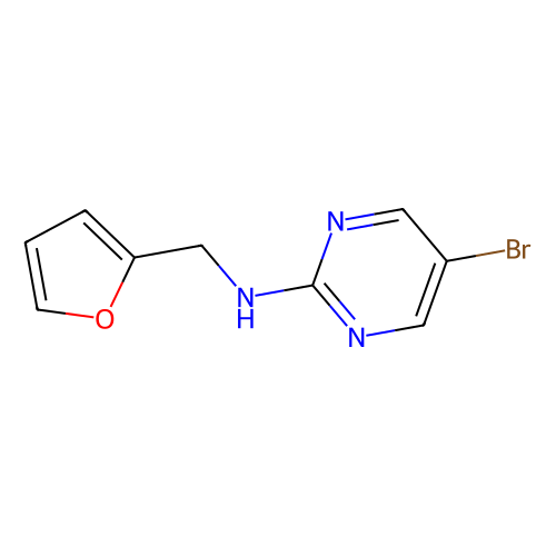 5-Bromo-2-(furan-2-ylmethylamino)pyrimidine, min 98%, 100 grams