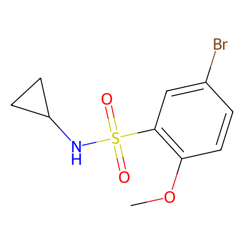 5-Bromo-N-cyclopropyl-2-methoxybenzenesulfonamide, min 97%, 100 grams