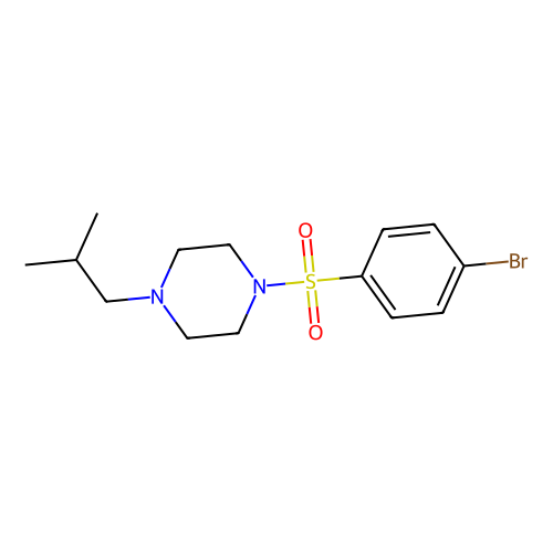 1-(4-Bromophenylsulfonyl)-4-isobutylpiperazine, min 98%, 100 grams