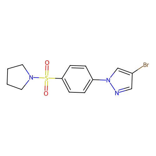 4-Bromo-1-(4-pyrrolidinosulfonylphenyl)pyrazole, min 97%, 100 grams