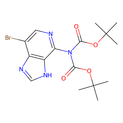 tert-butyl N-{7-bromo-1H-imidazo[4, 5-c]pyridin-4-yl}-N-[(tert-butoxy)carbonyl]carbamate, min 97%, 250 mg