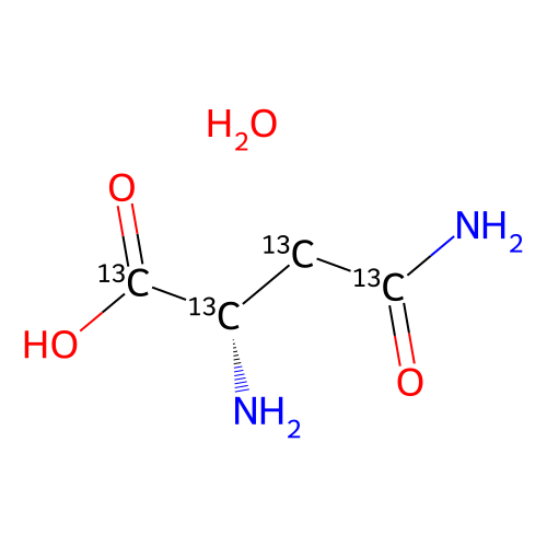 L-Asparagine-13C4 monohydrate, min 98 atom% 13C, min 95%, 100 mg