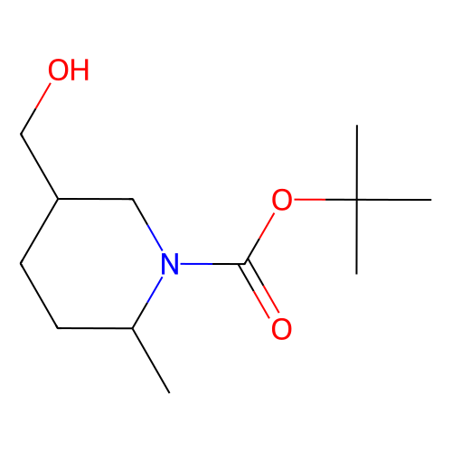 tert-butyl (2S, 5R)-5-(hydroxymethyl)-2-methylpiperidine-1-carboxylate, min 97%, 250 mg