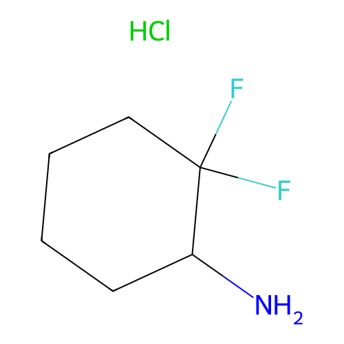 (1S)-2, 2-difluorocyclohexan-1-amine hydrochloride, min 97%, 250 mg