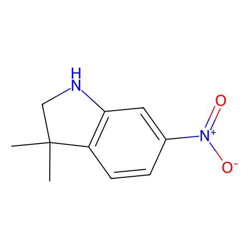 3, 3-dimethyl-6-nitro-2, 3-dihydro-1H-indole, min 97%, 1 gram