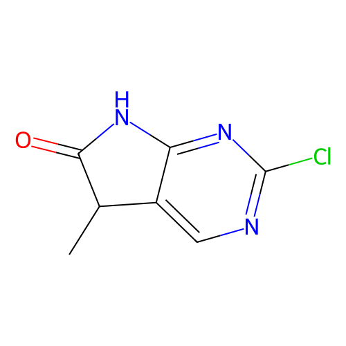 2-chloro-5-methyl-5H, 6H, 7H-pyrrolo[2, 3-d]pyrimidin-6-one, min 97%, 100 mg