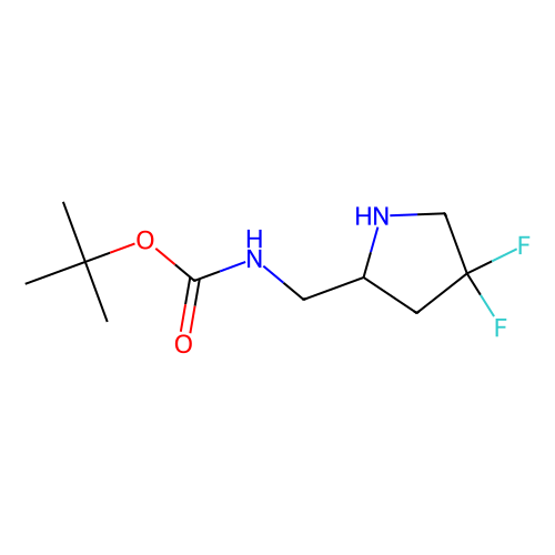 tert-butyl N-{[(2R)-4, 4-difluoropyrrolidin-2-yl]methyl}carbamate, min 97%, 100 mg