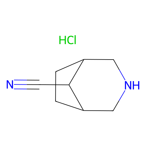 3-azabicyclo[3.2.1]octane-8-carbonitrile hydrochloride, min 97%, 500 mg