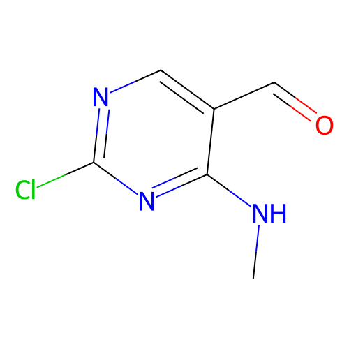 5-pyrimidinecarboxaldehyde, 2-chloro-4-(methylamino)-, min 97%, 500 mg