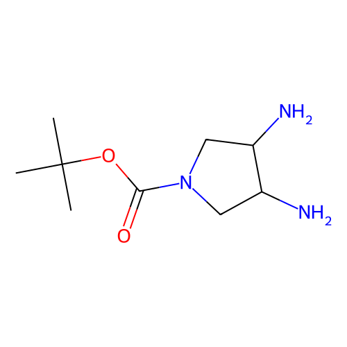 tert-butyl (3R, 4R)-3, 4-diaminopyrrolidine-1-carboxylate, min 97%, 500 mg