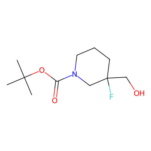 tert-butyl (3S)-3-fluoro-3-(hydroxymethyl)piperidine-1-carboxylate, min 97%, 100 mg