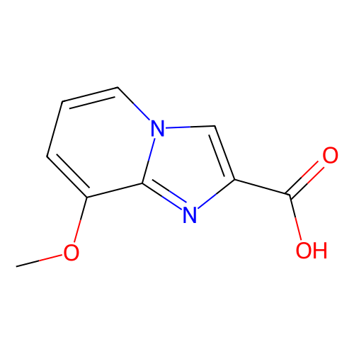 8-methoxyimidazo[1, 2-a]pyridine-2-carboxylic acid, min 97%, 500 mg