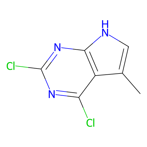 2, 4-dichloro-5-methyl-7H-pyrrolo[2, 3-d]pyrimidine, min 97%, 500 mg