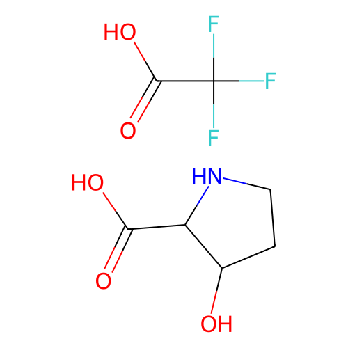 cis-3-hydroxypyrrolidine-2-carboxylic acid; trifluoroacetic acid, min 97%, 500 mg
