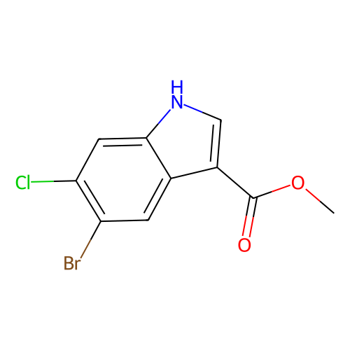 methyl 5-bromo-6-chloro-1H-indole-3-carboxylate, min 97%, 500 mg