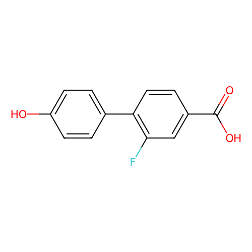 3-Fluoro-4-(4-hydroxyphenyl)benzoic acid, min 96%, 1 gram
