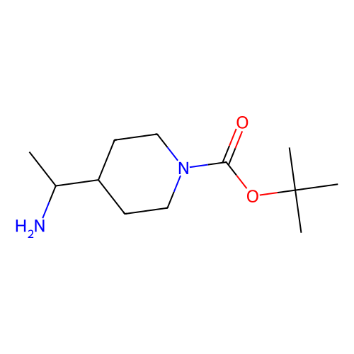 tert-butyl 4-[(1S)-1-aminoethyl]piperidine-1-carboxylate, min 97%, 500 mg
