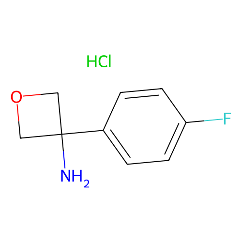 3-(4-fluorophenyl)oxetan-3-amine hydrochloride, min 97%, 500 mg
