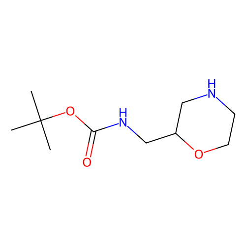 tert-butyl N-[(2R)-morpholin-2-ylmethyl]carbamate, min 97%, 500 mg