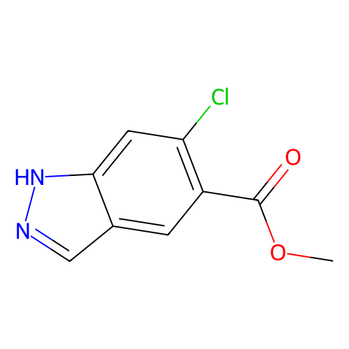 6-Chloro-1H-indazole-5-carboxylic acid methyl ester, min 97%, 1 gram