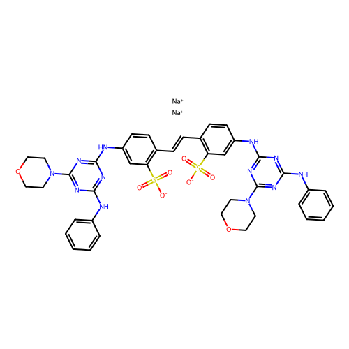 2, 2-(1, 2-ethenediyl)bis[5-[[4-(4-morpholinyl)-6-(phenylamino)-1, 3, 5-triazin-2-yl]amino]-benzenesulfonic acid], disodium salt, min 65%, 100 grams