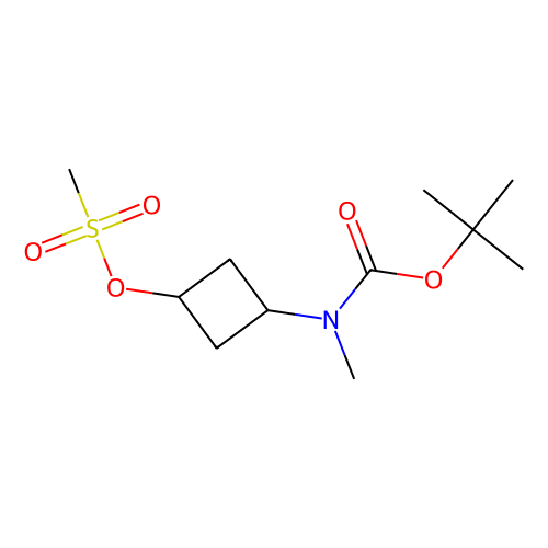 tert-butyl N-methyl-N-[(1r, 3r)-3-(methanesulfonyloxy)cyclobutyl]carbamate, min 97%, 1 gram