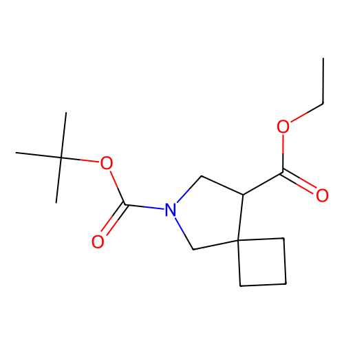 6-tert-butyl 8-ethyl 6-azaspiro[3.4]octane-6, 8-dicarboxylate, min 97%, 1 gram