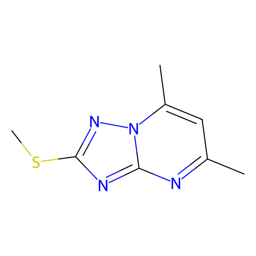 5, 7-dimethyl-2-(methylsulfanyl)-[1, 2, 4]triazolo[1, 5-a]pyrimidine, min 97%, 1 gram