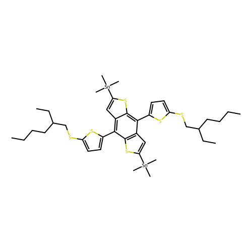 1, 1'-[4, 8-Bis[5-[(2-ethylhexyl)thio]-2-thienyl]benzo[1, 2-b:4, 5-b']dithiophene-2, 6-diyl]bis[1, 1, 1-trimethyl-Stannane], min 98% (NMR), 1 gram