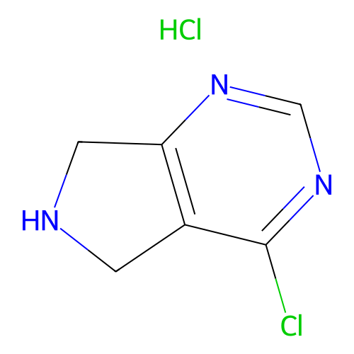 4-chloro-5H, 6H, 7H-pyrrolo[3, 4-d]pyrimidine hydrochloride, min 97%, 1 gram