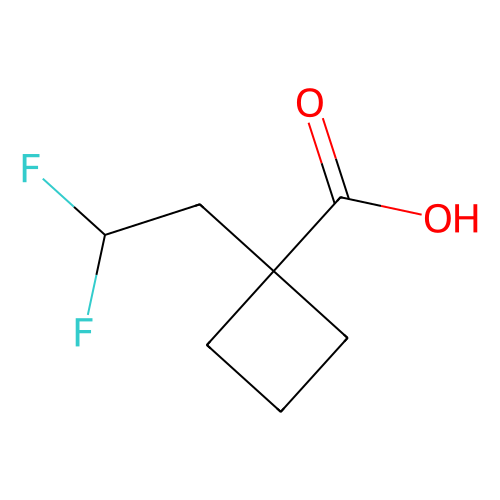 1-(2, 2-difluoroethyl)cyclobutane-1-carboxylic acid, min 97%, 1 gram