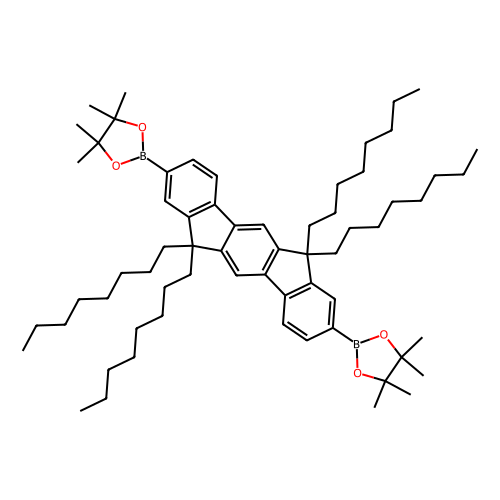 2, 8-Bis(4, 4, 5, 5-tetramethyl-1, 3, 2-dioxaborolan-2-yl)-6, 12-dihydro-6, 6, 12, 12-tetraoctylindeno-[1, 2-b]fluorene, min 98%, 1 gram