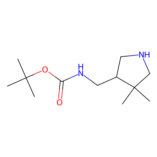 tert-butyl N-[(4, 4-dimethylpyrrolidin-3-yl)methyl]carbamate, min 97%, 1 gram