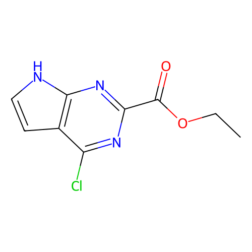 Ethyl 4-?chloro-?1H-?pyrrolo[2, ?3-?d]?pyrimidine-?2-?carboxylate, min 97%, 1 gram