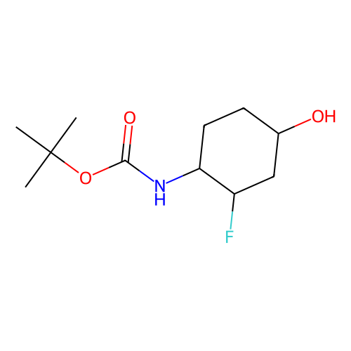 tert-butyl N-[(1S, 2R, 4S)-rel-2-fluoro-4-hydroxycyclohexyl]carbamate, min 97%, 1 gram
