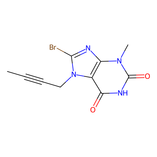 8-Bromo-7-(2-butyn-1-yl)-3-methylxanthine, min 98% (HPLC), 100 grams