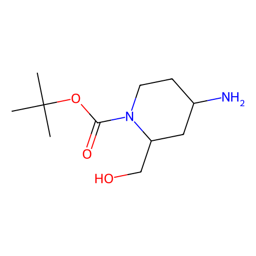 tert-butyl (2S, 4R)-rel-4-amino-2-(hydroxymethyl)piperidine-1-carboxylate, min 97%, 1 gram