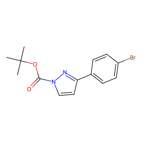 tert-Butyl 3-(4-bromophenyl)-1H-pyrazole-1-carboxylate, min 98%, 1 gram