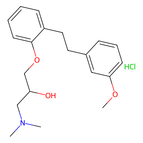 1-(Dimethylamino)-3-[2-(3-methoxyphenethyl)phenoxy]-2-propanol Hydrochloride, min 98% (HPLC), 1 gram