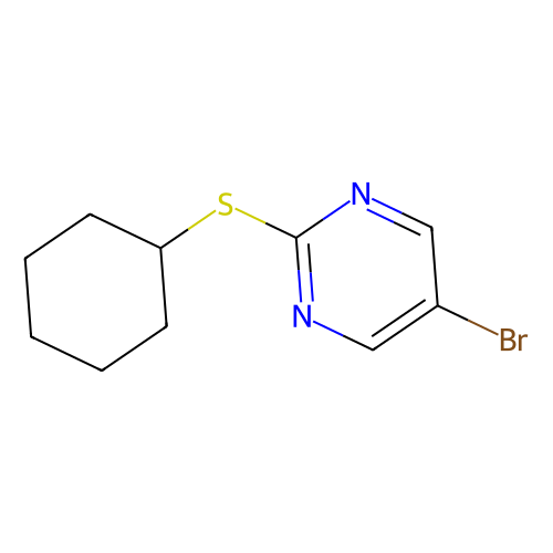 5-Bromo-2-(cyclohexylthio)pyrimidine, min 98%, 1 gram