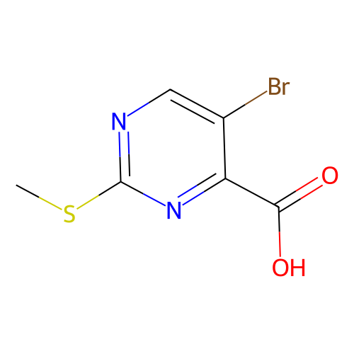 5-Bromo-2-(methylthio)pyrimidine-4-carboxylic Acid, min 97% (T), 100 grams
