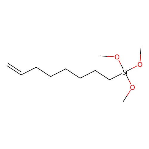 Trimethoxy(7-octen-1-yl)silane, min 80%, 25 ml, Technical Grade