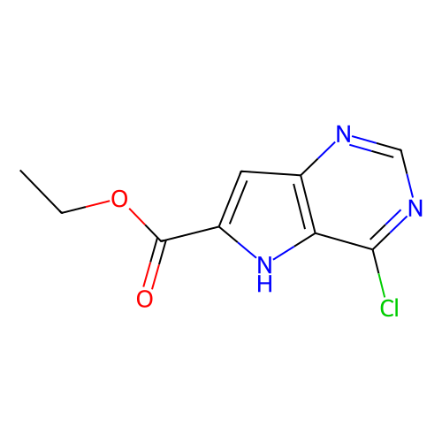 ethyl 4-chloro-5H-pyrrolo[3, 2-d]pyrimidine-6-carboxylate, min 97%, 1 gram